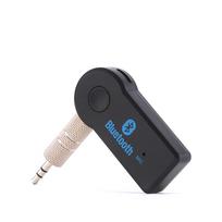 Belaidis Bluetooth automobilinis rinkinys su AUX 3,5 mm lizdu, garso imtuvo adapteris automobiliniam garsiakalbiui, ausinėms juoda