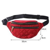 Waist Bag Outdoor Waterproof Messenger Bag Multifunctional Ladies Chest Bag Sports Waist Bag Mobile Phone Bag CLE raudona
