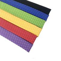 Juodas Žuvies Žvynų Deimantinio Rašto Termoretraukiamas Vamzdelis meškerės rankenoms X Pattern 22MM Yellow 1m yellow