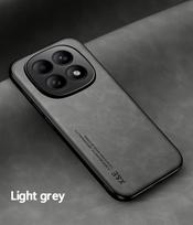 Leather Funda for xiaomi POCO M8 Pro 5G Case for POCO M8 5G Capa Ultra Thin Car Magnetic Protection Cover for POCO M8 Pro šviesiai pilka spalva