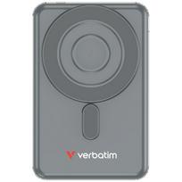 Verbatim `n` Go 15W 5000mAh Induction Power Bank Wireless Magnetic 2x USB-C cables grey 32251