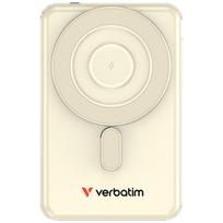 Verbatim `n` Go 15W 5000mAh Induction Power Bank Wireless Magnetic 2x USB-C cables gold 32253