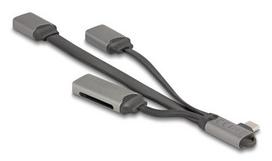 Delock 64303 USB 3.2 Gen 1 (3.1 Gen 1) Type-C interface hub, 5000Mbit/s, Grey