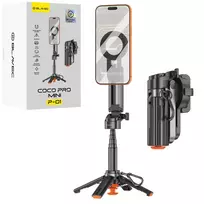 Blavec Selfie Stick Aluminium Coco PRO Mini P-01 MagSafe Auto pop quadripod + remote control + holder 0.48 meters (SSCPMP01-MQHB048) black