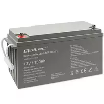 Qoltec AGM battery | 12V | 150Ah | 40.1kg | Maintenance-free | Powerful | Long-lasting | for UPS, RV, boat, heater