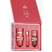 Lattafa Perfumes Yara Candy Gift Set: 100 ml EDP, 12 ml EDP miniature, and 50 ml hair mist, 100ml