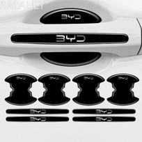 Car Door Handle Anti-scratch Sticker Carbon Fibre Car Door Bowl Handle For BYD Tang Yuan Plus Song F3 Atto Act 3 Tang F3 E6 Dmi