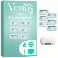 Gillette Pro Smooth Sensitive (6 pcs) - Replacement heads + cap