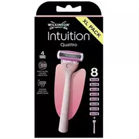 Wilkinson Sword Intuition Quattro - Razor + 8 cartridges