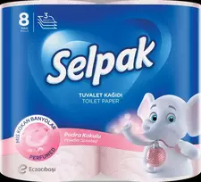SELPAK Toilet paper Powder 3-ply, 18.6m, 140 sheets, 8 rolls