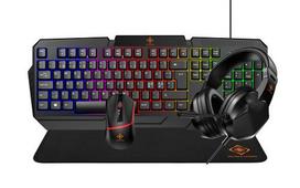 DELTACO GAMING GAM-174 keyboard, Mouse included, USB, QWERTY Nordic, Black