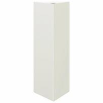 vidaXL White Triangular Planter 30 x 26 x 75 cm Steel