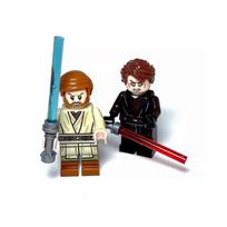 Custom Lego Anakin Skywalker Obi-Wan Kenobi Dual Mustafar Minifigures Toys Gift G