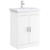 vidaXL Bathroom Vanity Unit White 78.5 x 37.5 x 81 cm Particleboard