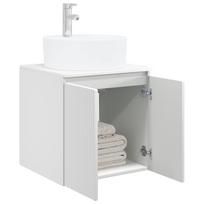 Wall Mounted Washbasin Vanity Unit White 49.5 x 44.5 x 65 cm Engineered Wood