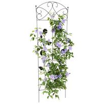 vidaXL Garden Fence 3 pcs Black 110.5 x 42.5 cm Steel