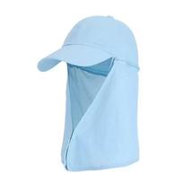 Vintažinė reguliuojama unisex kepurė lauko žygiams ir alpinizmui One size fits all dangaus mėlyna spalva