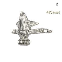 4Pcs/set Crafts DIY Case Vintage Metal Corner Protector Corner Brackets Antique Bronze Box Decor 2