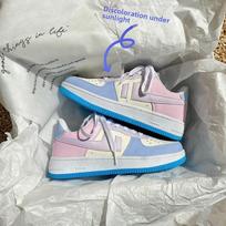 Maži balti batai Saulės šviesos chameleono batai Studentės kasdieniai riedlenčių batai Air Force One sportbačiai 43 gray
