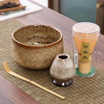 4-7vnt japoniškas „Matcha“ rinkinys Bambuko plakimo samtelis Keraminis dubuo Tradiciniai arbatos rinkiniai Arbatos ruošimo įrankiai Kava Žaliosios arbatos Priedai
