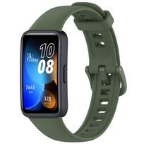 „Huawei Band 8“ minkštas guminis dirželis – pakeičiama vandeniui ir prakaitui atspari apyrankė (Modelis ASK-B29) tamsiai žalia spalva