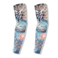 Unisex Netikri Tatuiruotės Rankovės Helovino Šventei Ir Lauko Veiklai Linksmi Laikini Tatuiruotės Rankos Kojinės 79