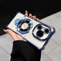 Naujas dengtas magnetinis Magsafe laikiklis smūgiams atsparus dėklas Motorola MOTO Edge 60 Edge 50 Edge50 Fusion Pro Neo stovas laikiklis dangtelis Motorola Edge 50 mėlyna