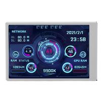 Mini Monitor 3.5in Display Screen USB Type C IPS Full View Computer Accessory for Work