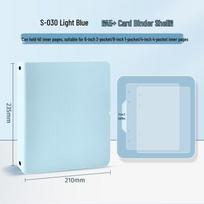 Following Stars A5 Large Capacity Polaroid Grid Album: Holds 3-4 Books, Small Cards, Hardcover, Hole Design Blue