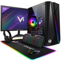 Vibox VI-132 Žaidimų kompiuteris Komplektas • 22  Ekranas • Ryzen 3 3200G 4,0 GHz • Radeon Vega 8 • 16GB RAM • 1TB SSD • Linux • WiFi