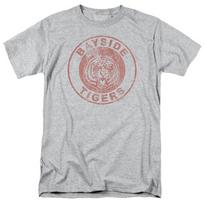 Saved By The Bell Tigers T Shirt Mens Licensed Classic TV Bayside Tee Sport Grey M