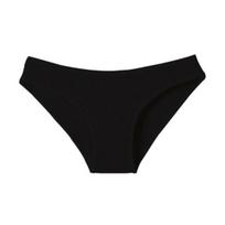 Cotton Thongs for Women Low Rise Sexy Ribbed No Show Ladies Panties Soft Breathable Stretch Underwear M juoda