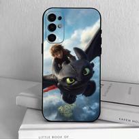H-Hiccup and Toothless  Phone Case For Samsung S25,S24,S21,S22,S23,S30,Ultra,S20,Plus,Fe,Soft Silicone Black Cover Samsung S20fe