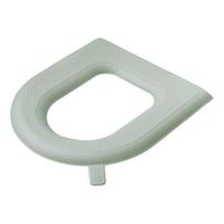 Toilet Seat with Integrated Handle Easy to Clean EVA Waterproof Material Thickened Non-Slip Surface Quick Drying Toilet Seat žalia