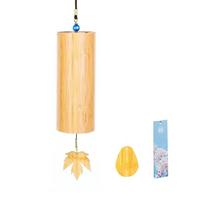 Unique Natural Sound Bamboo Wind Chimes Maple Leaf Figure Four Seasons Wind Bell Wind Blows Pendant Wind Chimes Balcony Decor