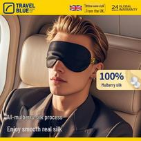TRAVEL BLUE 100% Silk Sleep Eye Mask