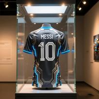 Pažangaus Mecha Stiliaus Messi #10 Vasariniai Vyriški Marškinėliai Trumpomis Rankovėmis Greitai Džiūstantys Treniruočių 3D Spausdinimo Kvėpuojantys Lauko Sportiniai Marškinėliai 2XL gray