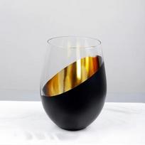 Šiuolaikiniai variniai vyno taurės Bešvinio krištolo Rožinio aukso Unikalus bekojo Gėrimo puodelis Neišmušamas bekojo stiklinė 550ml