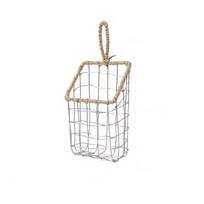 Rankų darbo kabantis laikymo krepšys Metalinis kabineto laikymo krepšys Virtuvės indai S-Storage Basket
