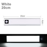 Išmanusis PIR judesio jutiklis LED naktinio apšvietimo naktinė lempa su magnetiniu USB įkrovimu Sieniniai šviestuvai Miegamojo spintelė Virtuvės apšvietimas 20cm gray