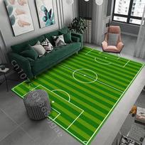 Futbolo aikštės kilimas vaikų kambariui Grindų kilimėlis Svetainės dekoracija Dideli kilimai Vaikams skalbiamas žaidimų kilimėlis Berniuko kilimas Naujas 30x50cm gray