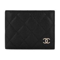 Chanel Classic Minimalist Double Fold Diamond Pattern Caviar Leather Card Holder Women Accessories Black AP3070-B09731-C3906 Box(Basic Set+Box)