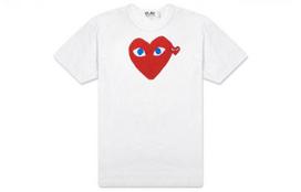 CDG Play Blue Eyes Red Heart T-Shirt AZ-T086-051-1 XL
