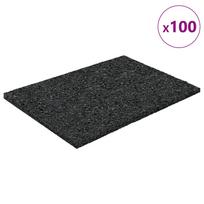 vidaXL Rubber Granulate Patio Mat Black 6 x 9 x 0.3 cm Rubber