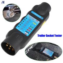 European 7 Pin 12V Trailer Socket Tester High Quality Wiring Circuit Light Test Tool Truck Accessories Car Circuit Testing Tools China Mainland