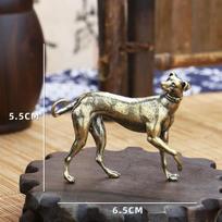 Vintage Brass Greyhound Figurine,Miniature Whippet Dog Statue for Home Decor and Collectibles