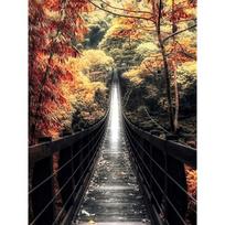 Full 5D Diamond Painting Autumn House DIY Diamond Embroidery Diamond Mosaic Cross Stitch Kits Home Decor Gift Round 20x30cm