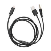 Media kabelio garso laido adapterio keitimas BMW Mini iPod iPhone 5 6 7 8 X SE sąsajai juoda