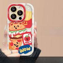 Applicable To Apple 15 Mobile Phone Case IPhone 14pro Hamburger Lanyard 13/12 High-end Silicone Xr/xs Women iPhone 15