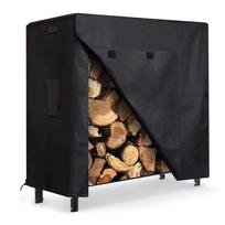 Atsparus vandeniui audinys Sodo sandėliavimo stovo užvalkalas Lauko malkoms, rąstams, medienos sandėliui, rąstams lauke 4ft:123*65*110cm